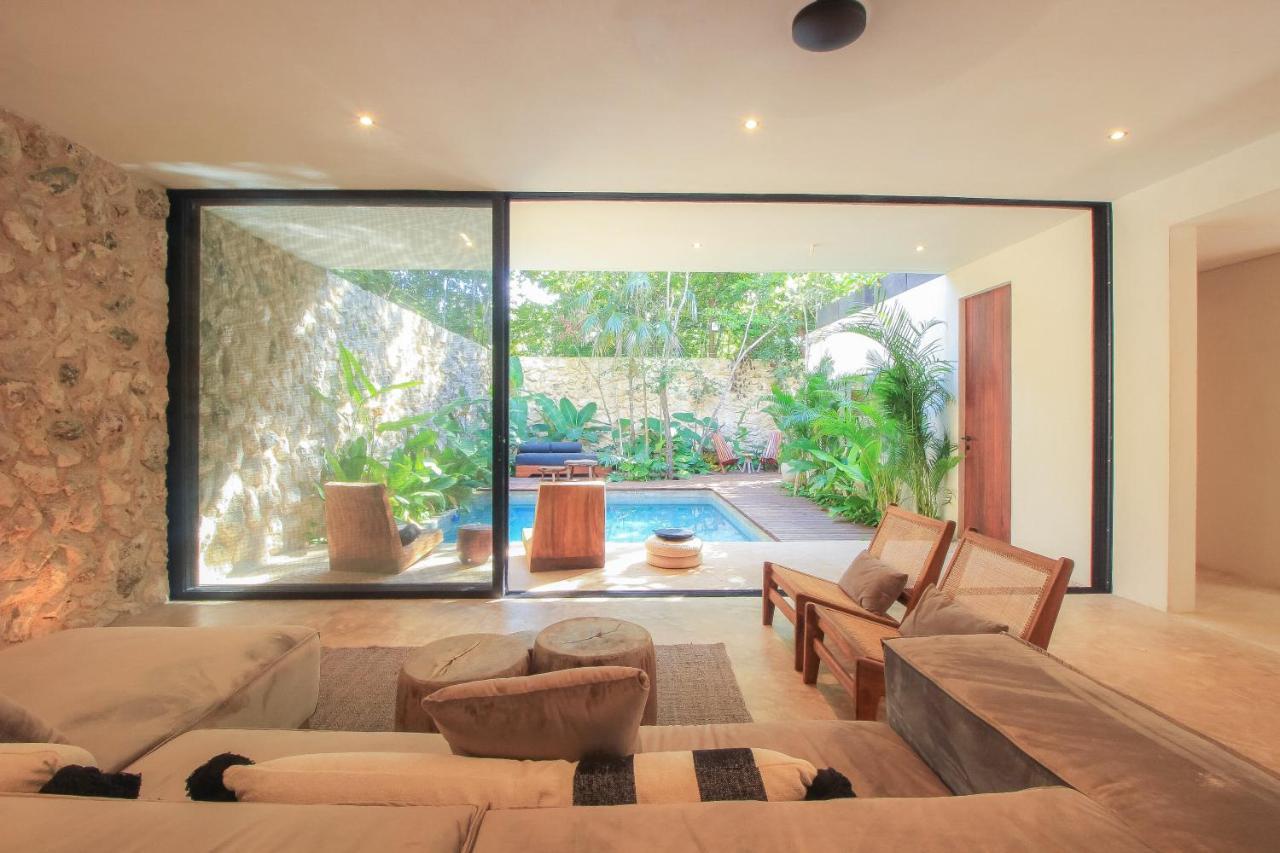Elegant Boho Style Villa Jungle Views In Rooftop Deck & Outstanding Raw Pool In Holistika トゥルム エクステリア 写真