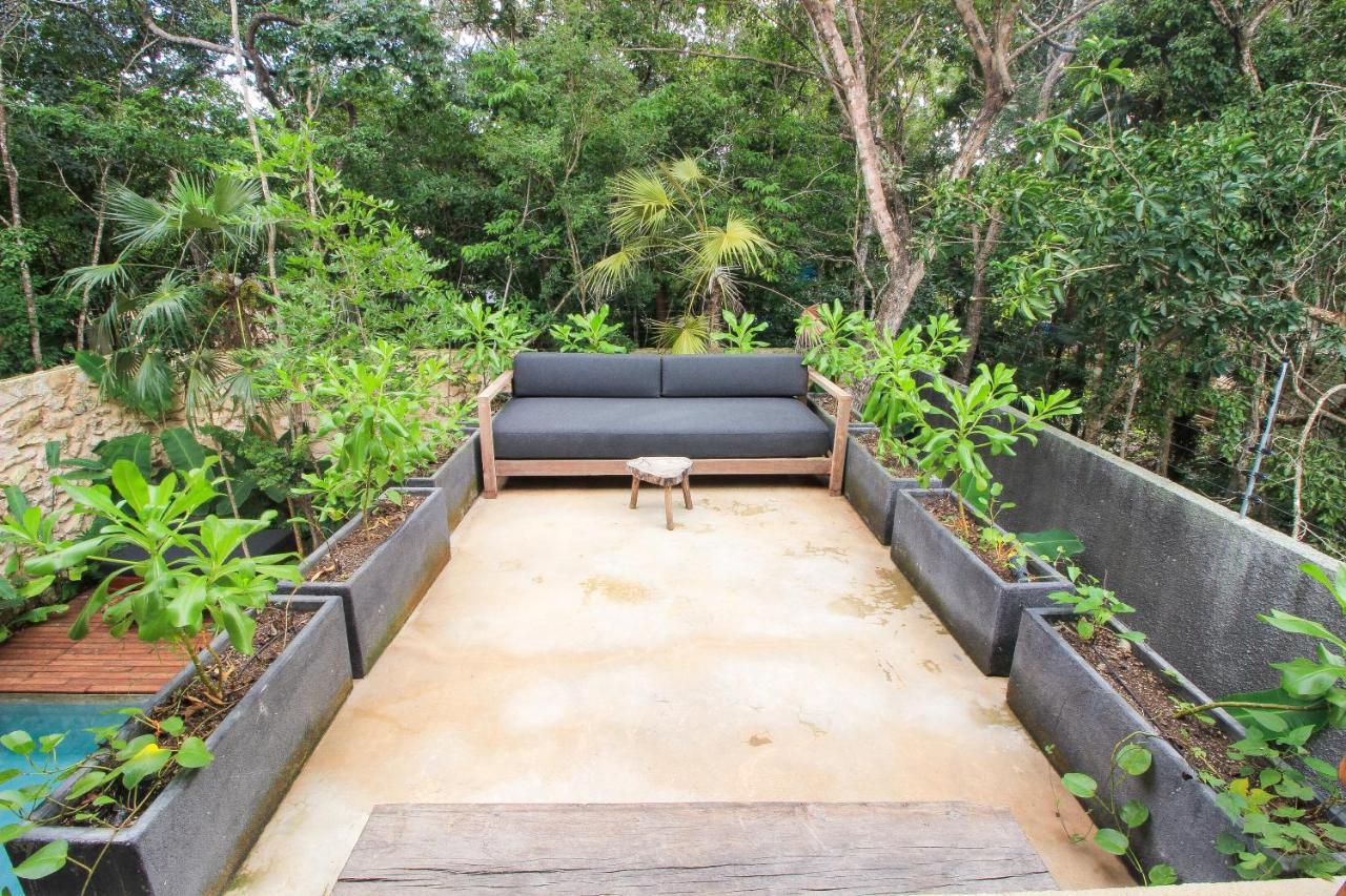 Elegant Boho Style Villa Jungle Views In Rooftop Deck & Outstanding Raw Pool In Holistika トゥルム エクステリア 写真
