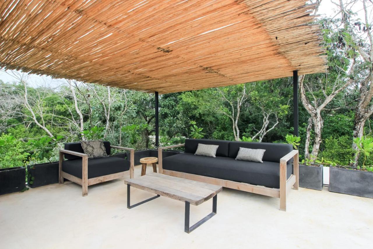 Elegant Boho Style Villa Jungle Views In Rooftop Deck & Outstanding Raw Pool In Holistika トゥルム エクステリア 写真